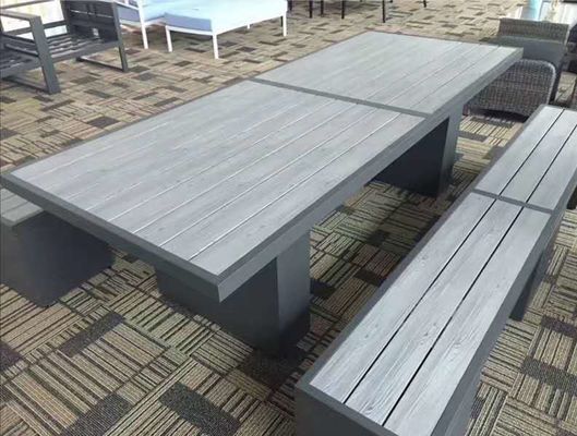 Perfiles de aluminio del grano de los muebles de madera del color los 6M Desk Square Tube