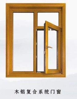 rotura termal del color de madera 3D que resbala la puerta y la ventana de la aleación de aluminio
