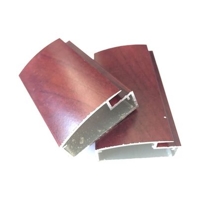 Perfil de aluminio de los muebles de madera del grano de la puerta moderna del armario de cocina T6