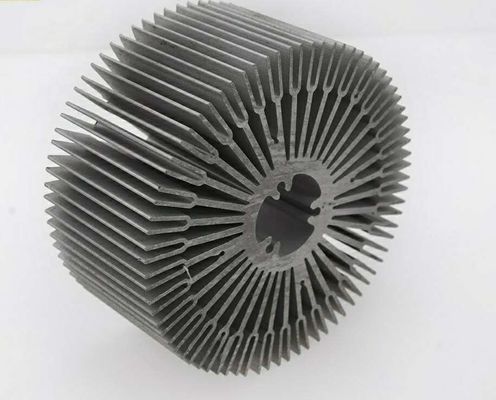 El polvo cubrió la ronda flexible Heater Radiator Aluminum Profiles