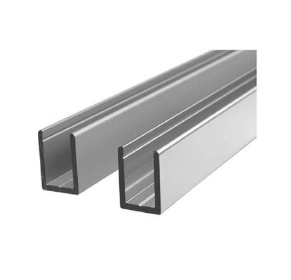 Perfiles de aluminio estándar en forma de &quot;U&quot; de la protuberancia