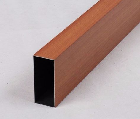 La madera transfiere los perfiles de aluminio de la protuberancia del estándar de ISO de 4m m