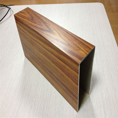 La madera transfiere los perfiles de aluminio de la protuberancia del estándar de ISO de 4m m